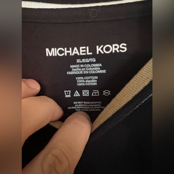 NEW WITH TAG | Black Michael Kors T-Shirt (Size XL) - Picture 4 of 8